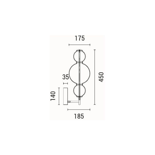 Απλίκα Τοίχου Led Eurolamp Blossom 144-15112 Φωτιστικά Spitishop