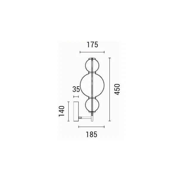 Απλίκα Τοίχου LED Eurolamp Blossom 144-15112