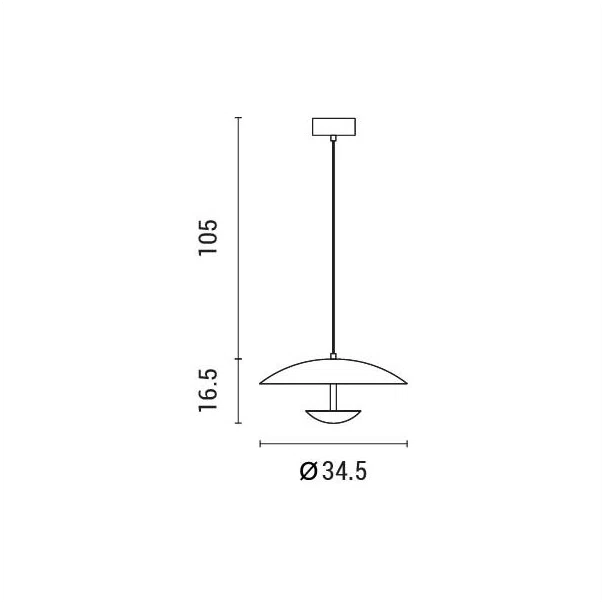 Φωτιστικό Οροφής Μονόφωτο LED Eurolamp Apsis 144-15050