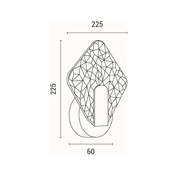 Απλίκα Τοίχου LED Eurolamp Volet 144-58016