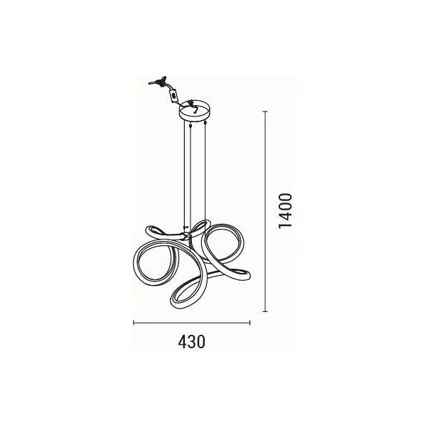 Φωτιστικό Οροφής Μονόφωτο LED Eurolamp Orbit 144-15077