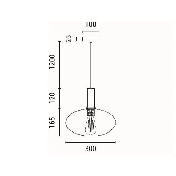 Φωτιστικό Οροφής Μονόφωτο Eurolamp Topaz 144-24080