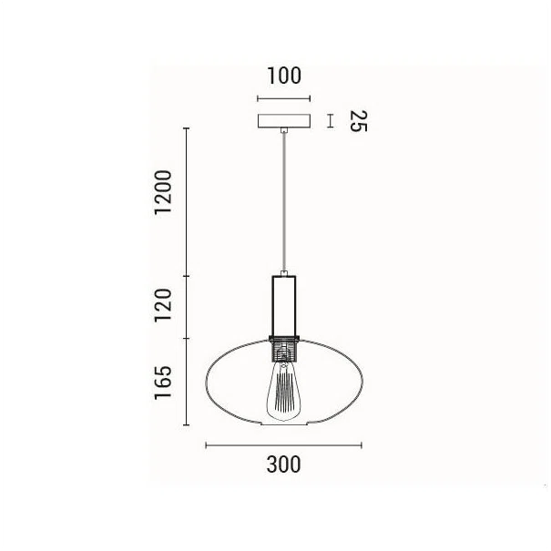 Φωτιστικό Οροφής Μονόφωτο Eurolamp Topaz 144-24081