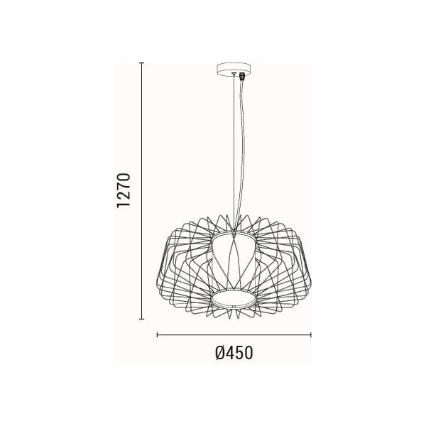Φωτιστικό Οροφής Μονόφωτο Eurolamp Airy 144-46028 Φωτιστικά Μοντέρνα Spitishop