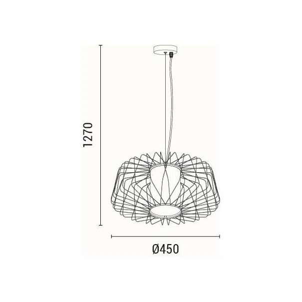 Φωτιστικό Οροφής Μονόφωτο Eurolamp Airy 144-46028