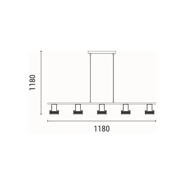 Φωτιστικό Οροφής Πολύφωτο Eurolamp Solun 145-25047