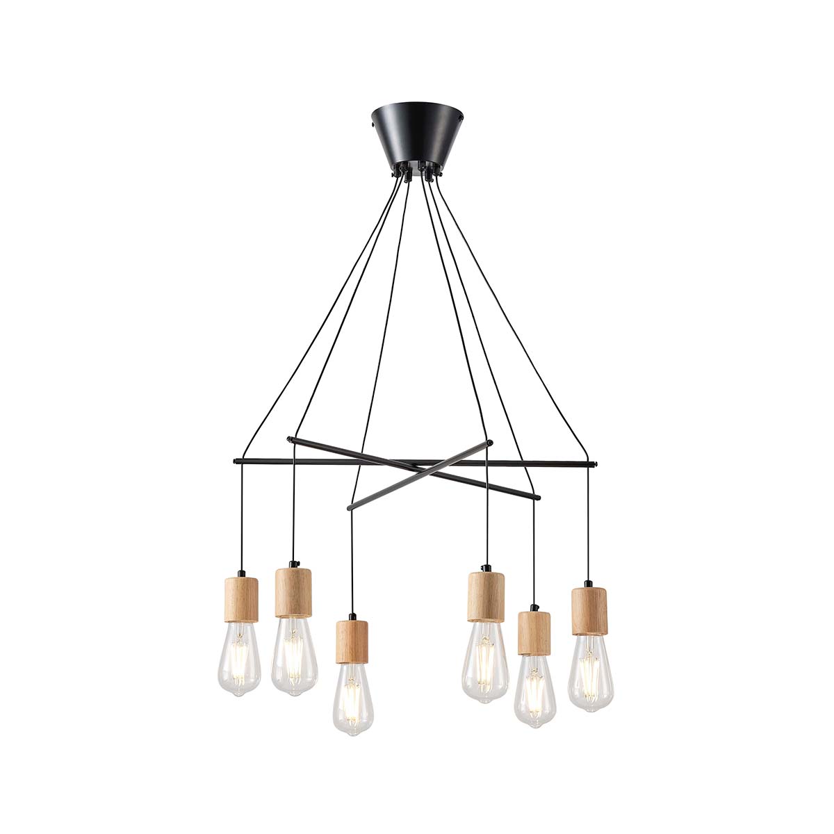 Φωτιστικό Οροφής Πολύφωτο Eurolamp Edison 144-30121