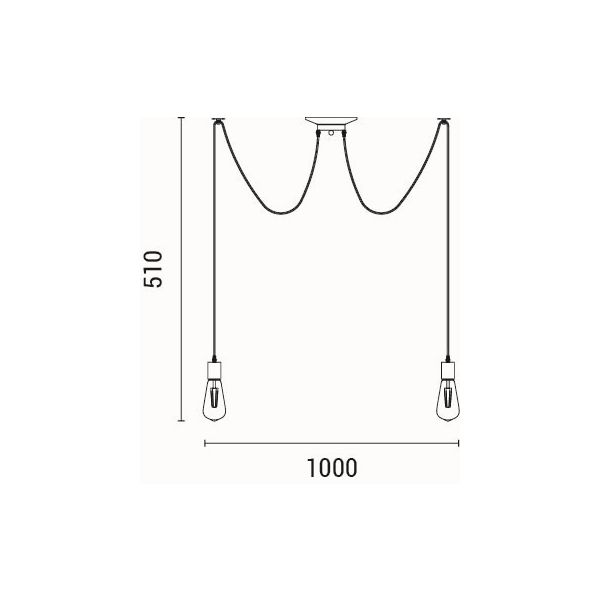 Φωτιστικό Οροφής Πολύφωτο Eurolamp Edison 144-30123 Φωτιστικά Ξύλινα Spitishop