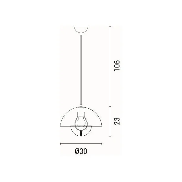 Φωτιστικό Οροφής Μονόφωτο Eurolamp Jarden 144-28551