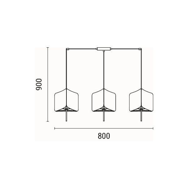 Φωτιστικό Οροφής Τρίφωτο Eurolamp Toscany 144-33063 Φωτιστικά Τοίχου Μοντέρνα Spitishop