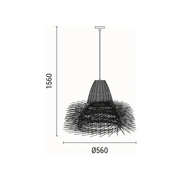 Φωτιστικό Οροφής Μονόφωτο Eurolamp Sisal 144-33097