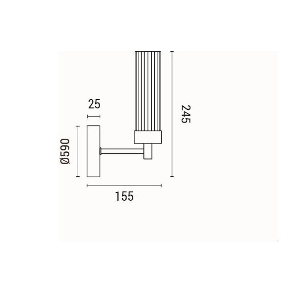 Απλίκα Τοίχου Eurolamp Viny 144-24030 Φωτιστικά Μοντέρνα Spitishop