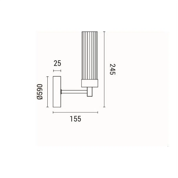 Απλίκα Τοίχου Eurolamp Viny 144-24030