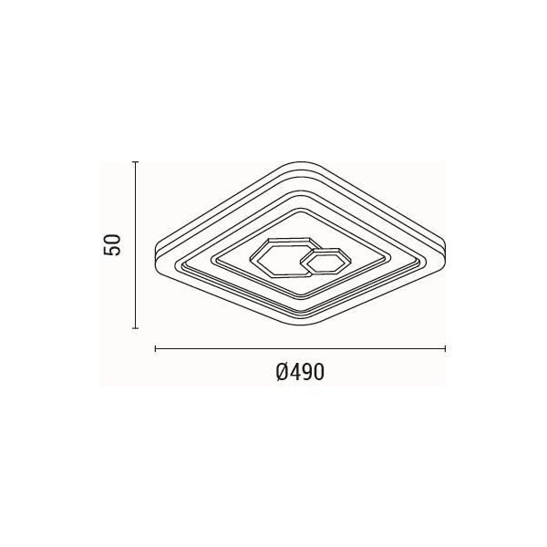 Φωτιστικό Πλαφονιέρα Led 3 Cct Eurolamp Motivo 144-51036 Φωτιστικά Οροφής Μοντέρνα Spitishop