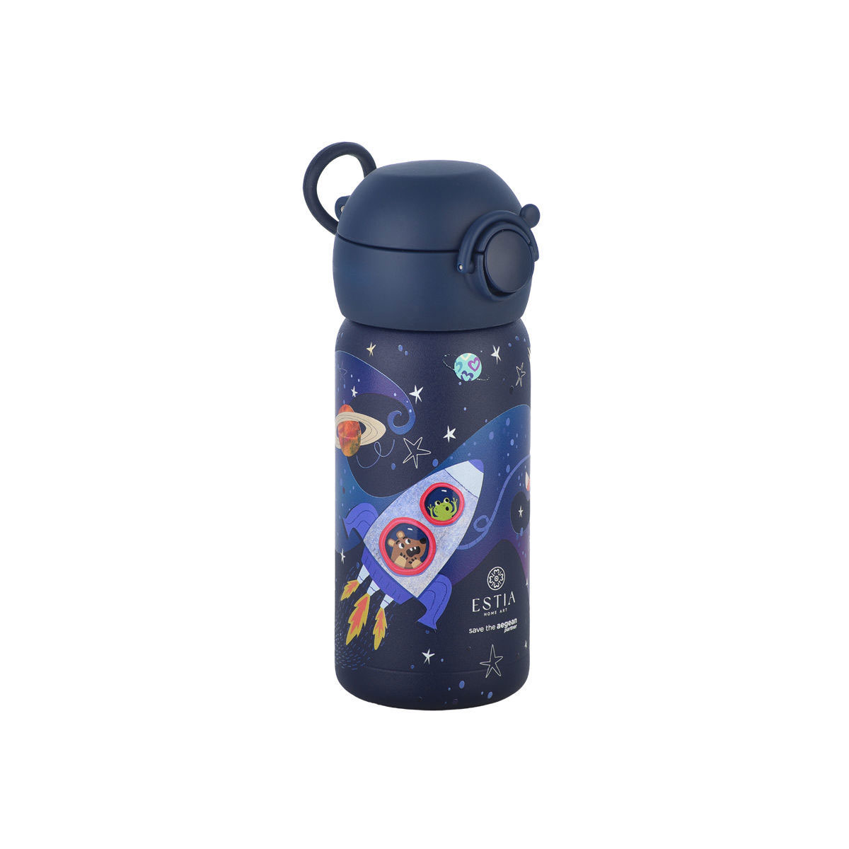 Παγούρι - Θερμός 350ml Με Καλαμάκι Estia Save The Aegean Solar Jumb 01-33057