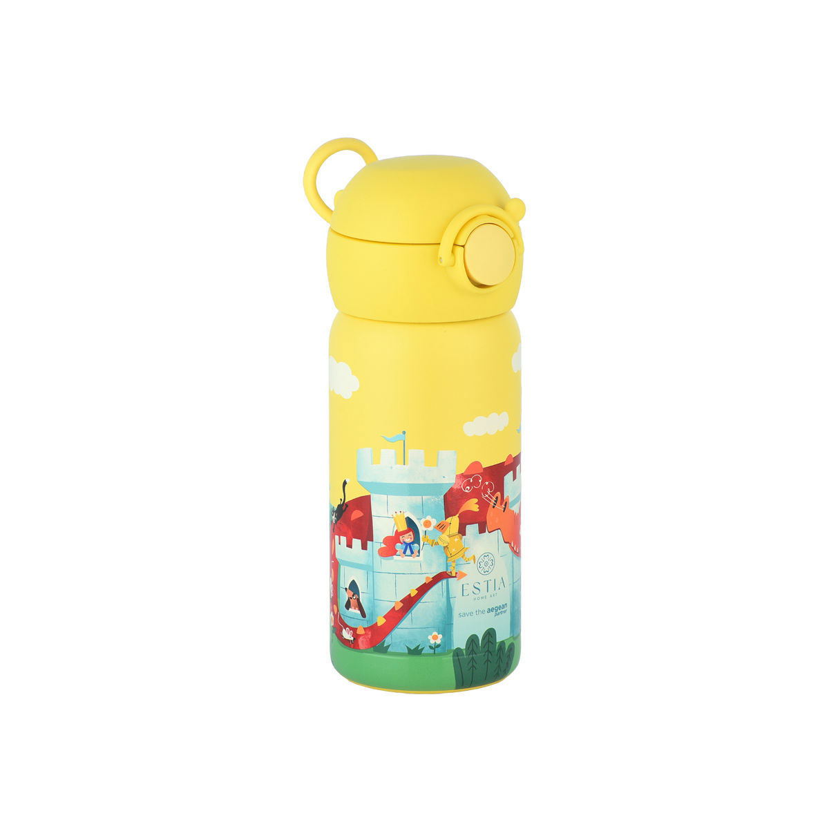 Παγούρι - Θερμός 350ml Με Καλαμάκι Estia Save The Aegean Fortress Dragon 01-33088