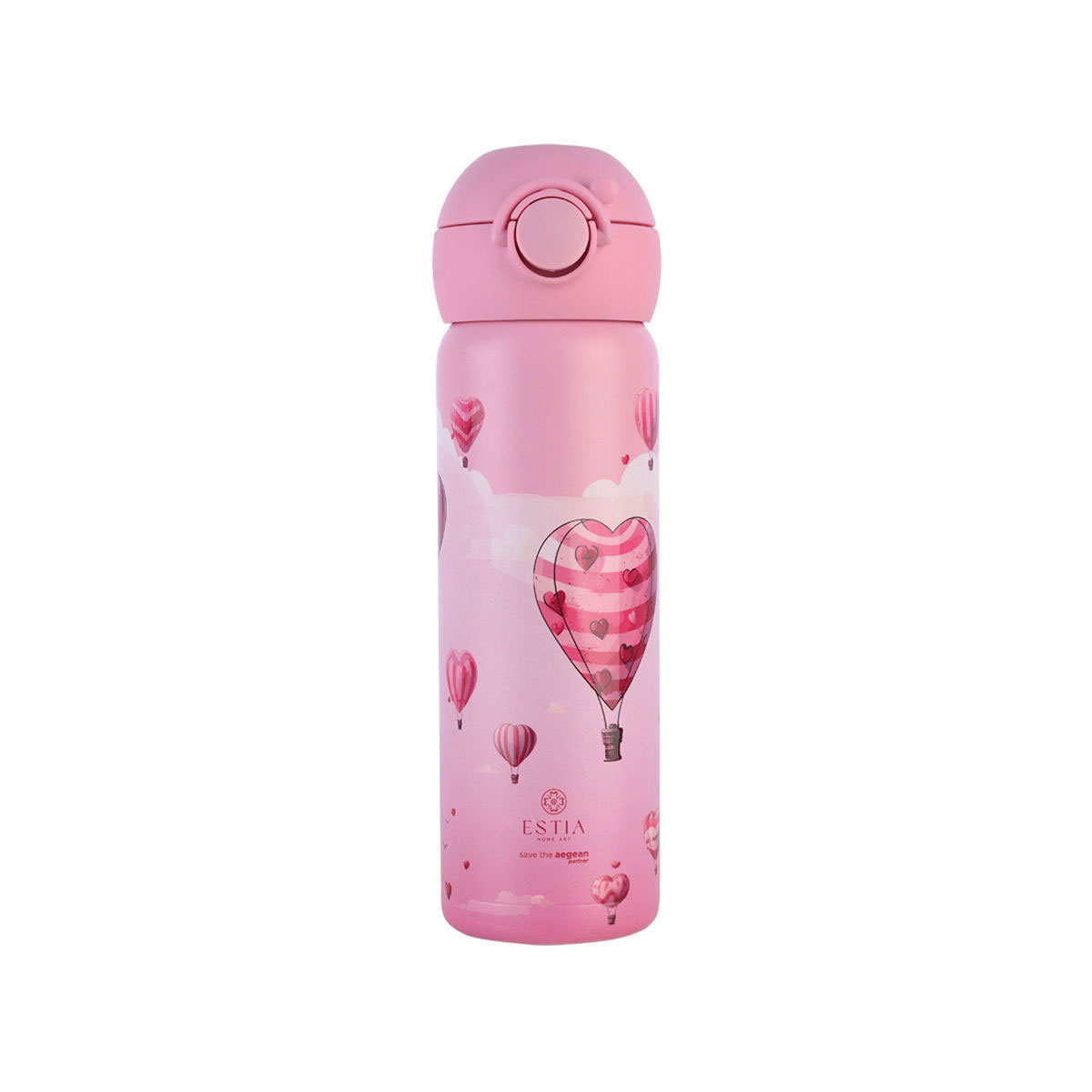 Παγούρι - Θερμός 500ml Με Καλαμάκι Estia Save The Aegean Love Ascend 01-33163