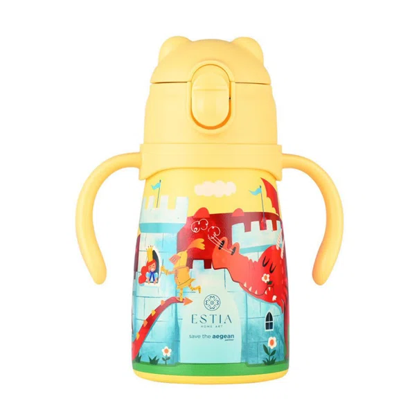 Παγούρι - Θερμός 300ml Με Καλαμάκι Estia Save The Aegean Fortress Dragon 01-33217