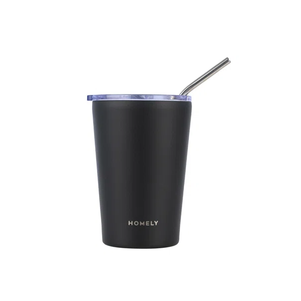 Ποτήρι Θερμός 400ml Homely Midnight Black 01-32623