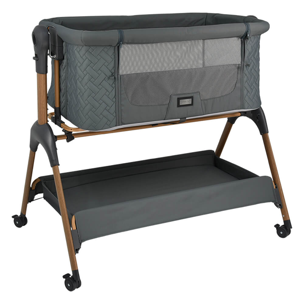 Λίκνο (0+ Μηνών/Έως 9kg) Bebe Stars Style 2 in 1 Smoked Grey 847-186