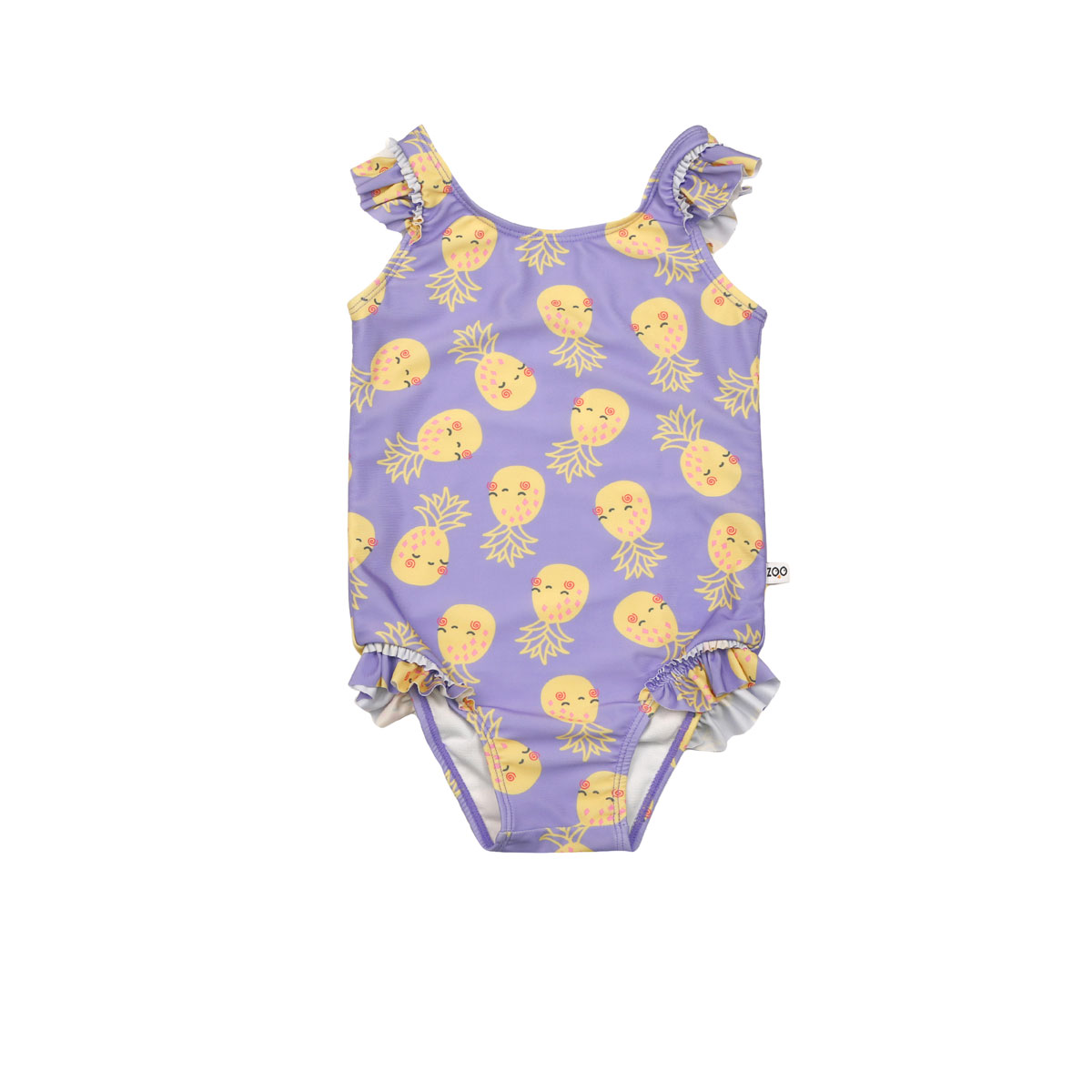 Παιδικό Ολόσωμο Μαγιό Αμάνικο Zoocchini Pineapple