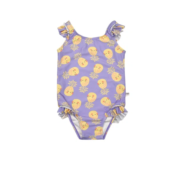 Παιδικό Ολόσωμο Μαγιό Αμάνικο Zoocchini Pineapple