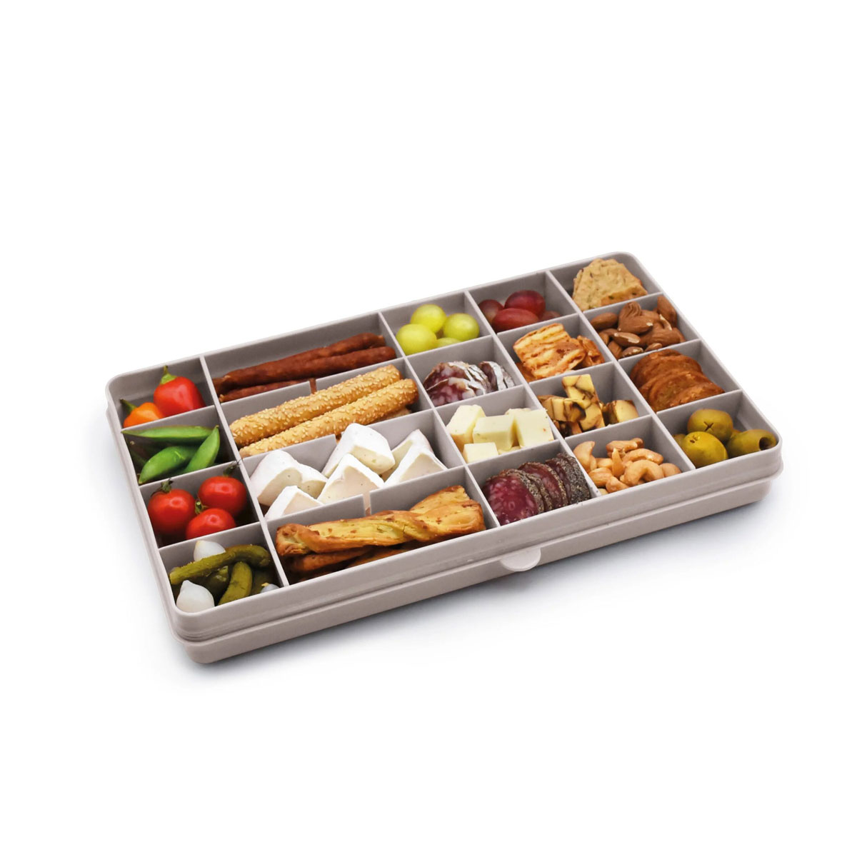 Φαγητοδοχείο Με Χωρίσματα Melii Box XL Grey 19120