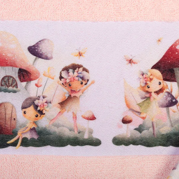 Παιδικές Πετσέτες (Σετ 2τμχ) Dimcol Fairies 330 Pink