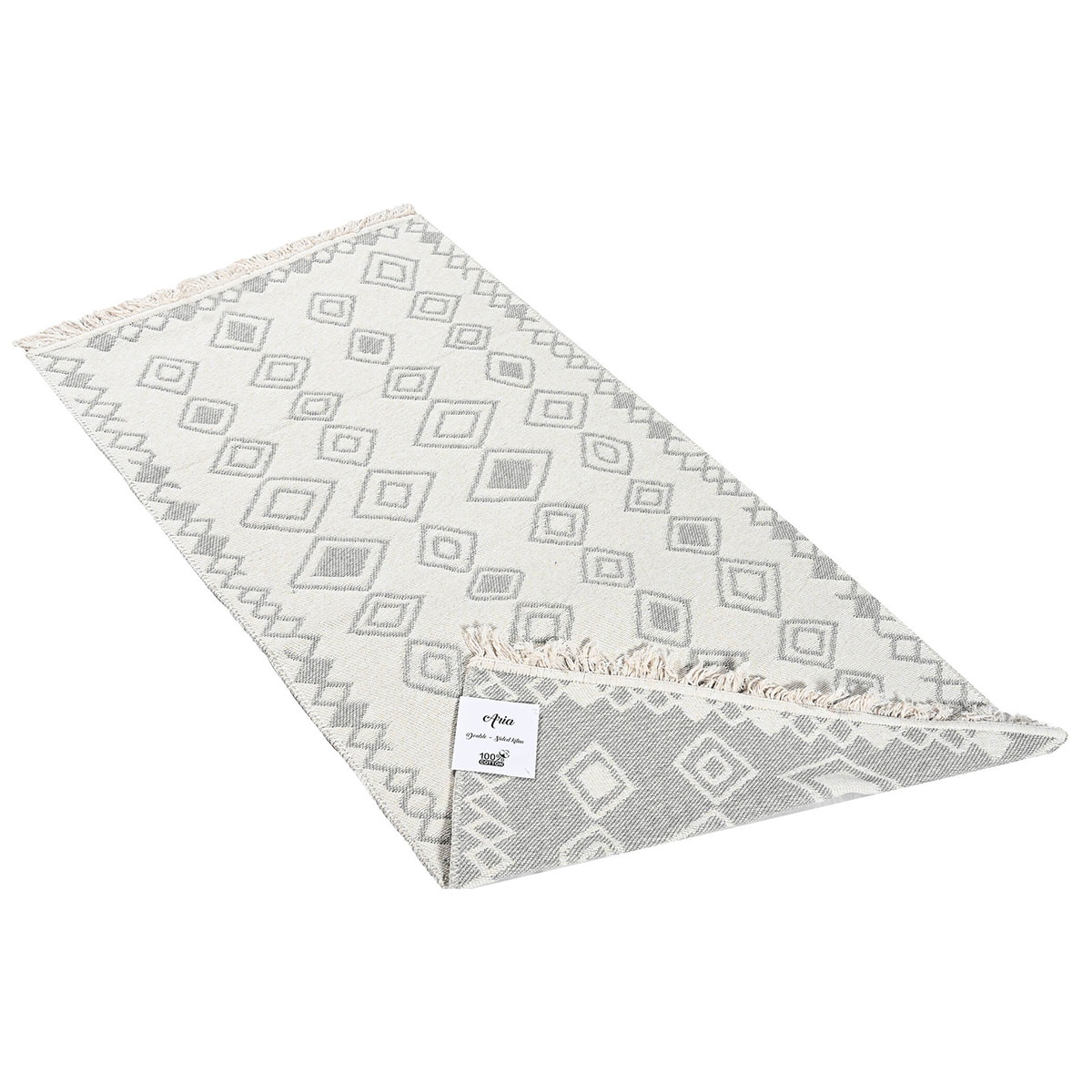 Χαλί Διαδρόμου 2 Όψεων (60x110) Polcarpet Aria Artkilim 23501 L.Grey