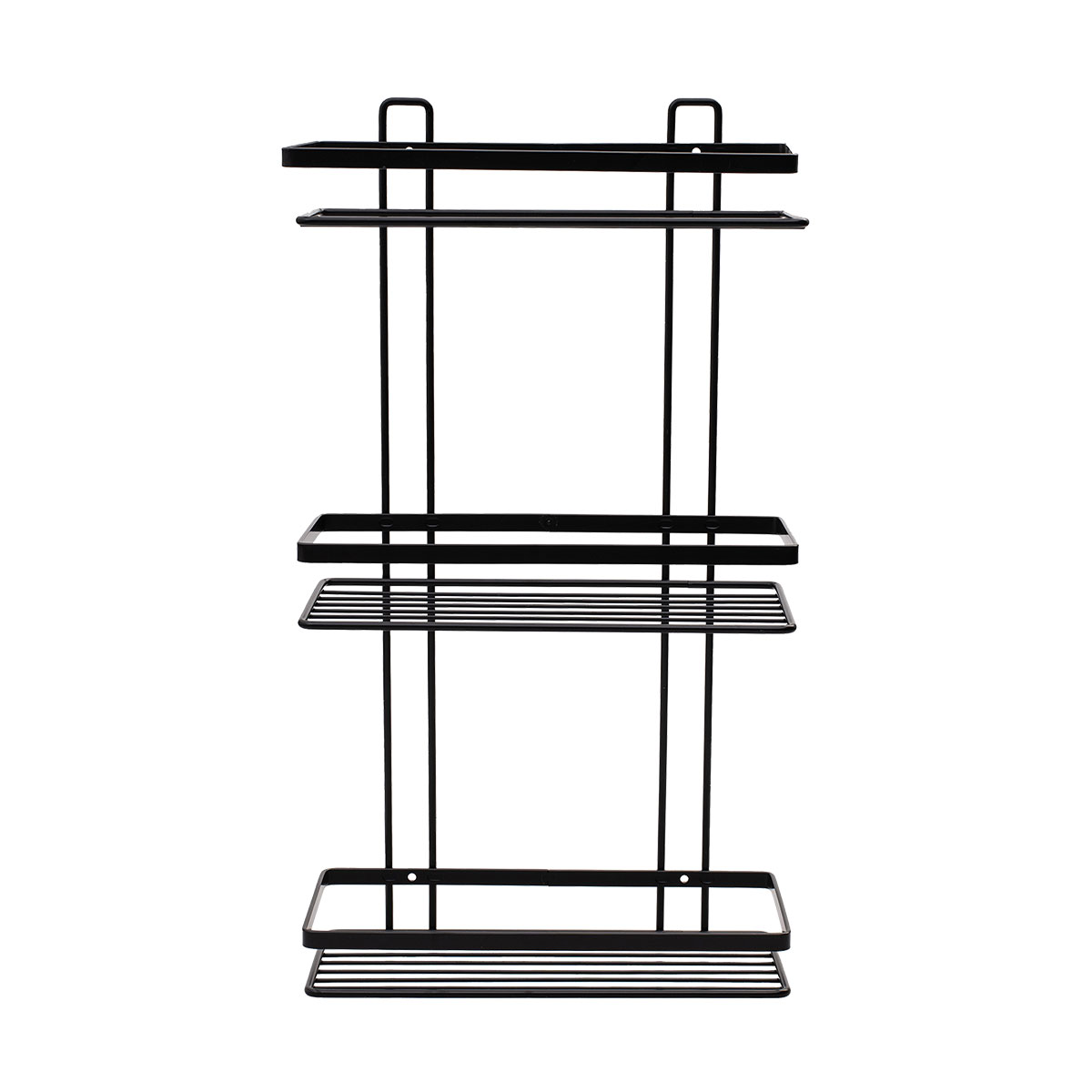 Ραφιέρα Μπάνιου Τριπλή (25 1X12 5X46) Estia Elegant Black 02-8710 Οργάνωση & Αποθήκευση Ραφιέρες Εταζέρες Spitishop