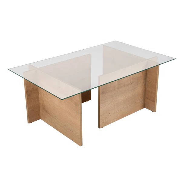 Τραπέζι Σαλονιού (105x65x40) A-G Vetrino 353NRD1109 Honey Oak