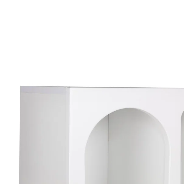 Βιβλιοθήκη Δαπέδου 5 Θέσεων (60x32x150) A-G Venus 125GLN1221 White