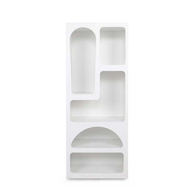 Βιβλιοθήκη Δαπέδου 5 Θέσεων (60x32x150) A-G Venus 125GLN1221 White