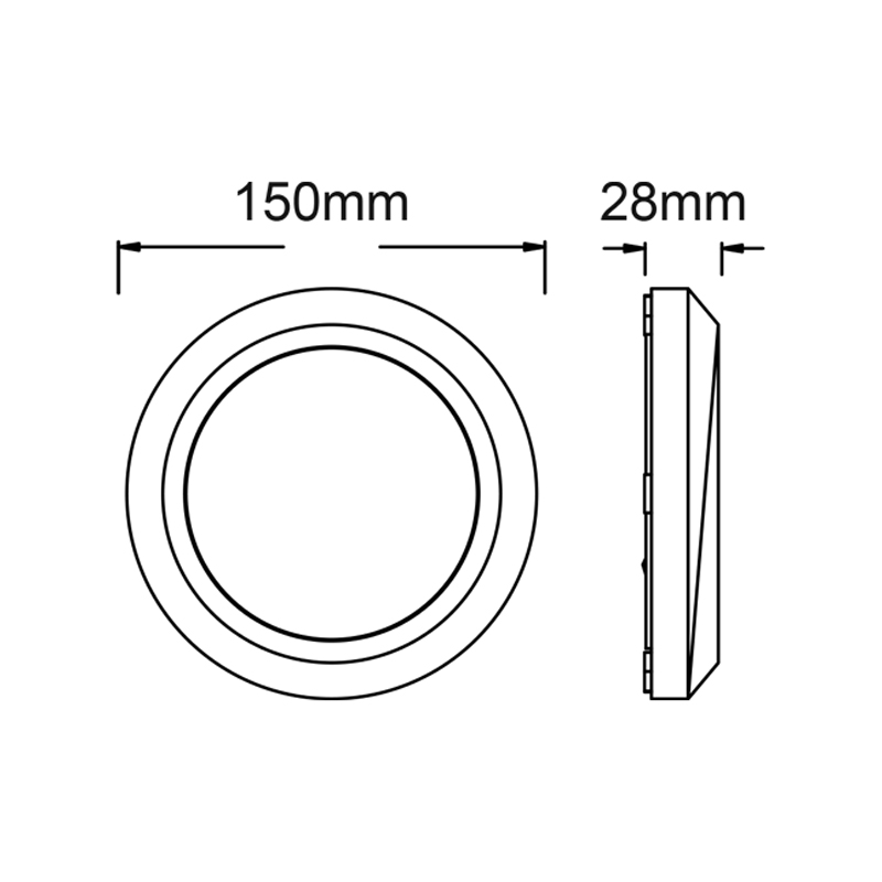 Απλίκα Led Εξωτερικού Χώρου Aca Slim01Nw White Φωτιστικά - Κήπου Spitishop