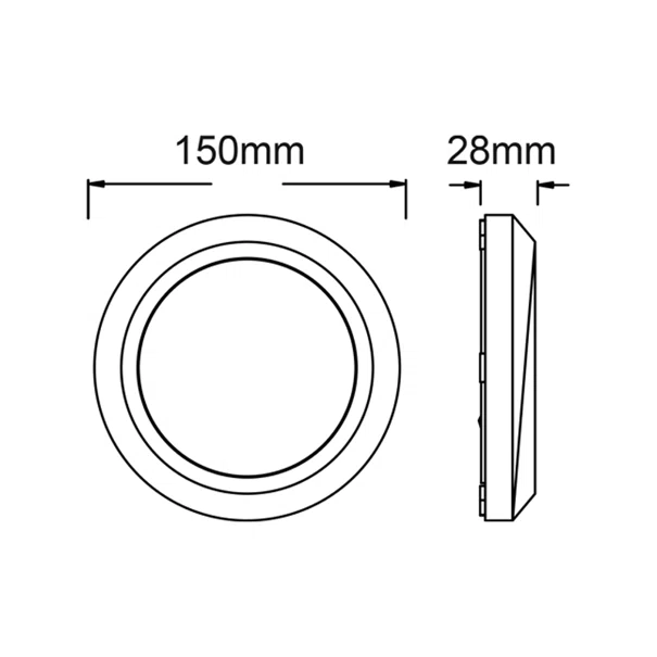 Απλίκα LED Εξωτερικού Χώρου Aca SLIM01NW White