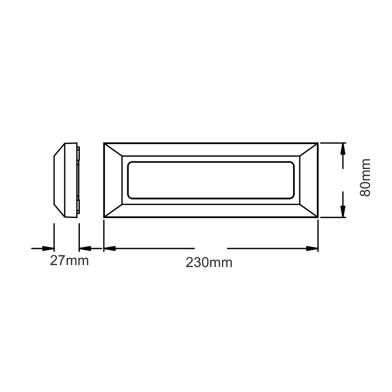 Απλίκα Led Εξωτερικού Χώρου Aca Slim31Nw White Φωτιστικά - Κήπου Spitishop