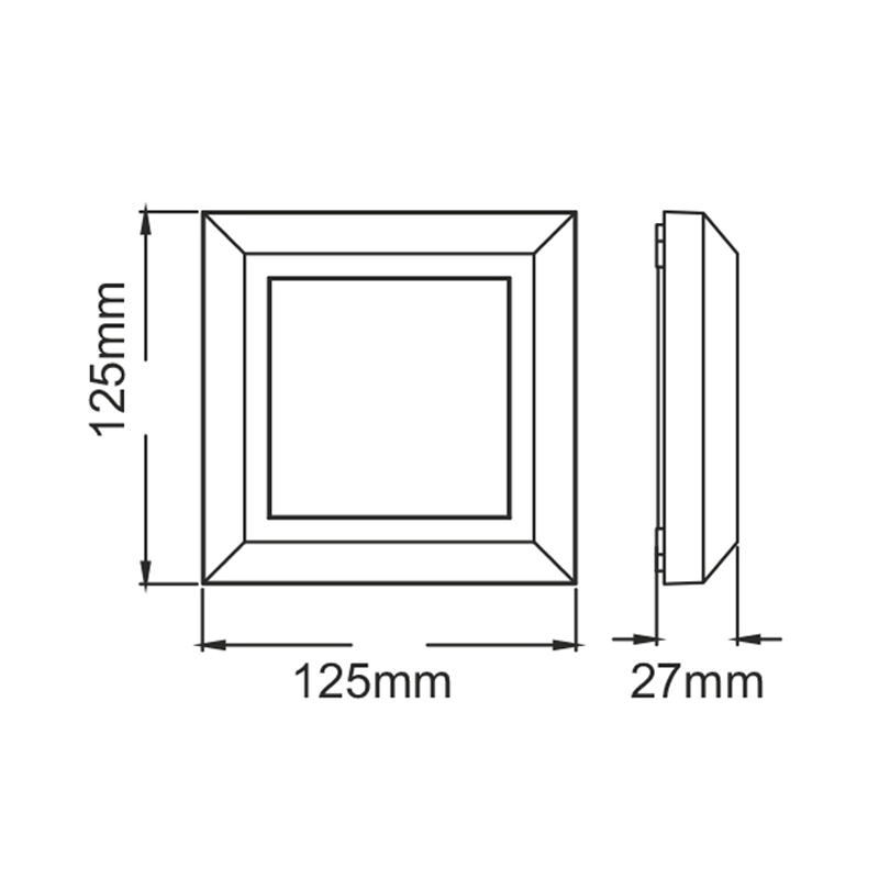 Απλίκα Led Εξωτερικού Χώρου Aca Slim51Nw White Φωτιστικά - Κήπου Spitishop