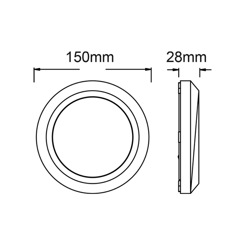Απλίκα Led Εξωτερικού Χώρου Aca Slim01N Grey Φωτιστικά - Κήπου Spitishop