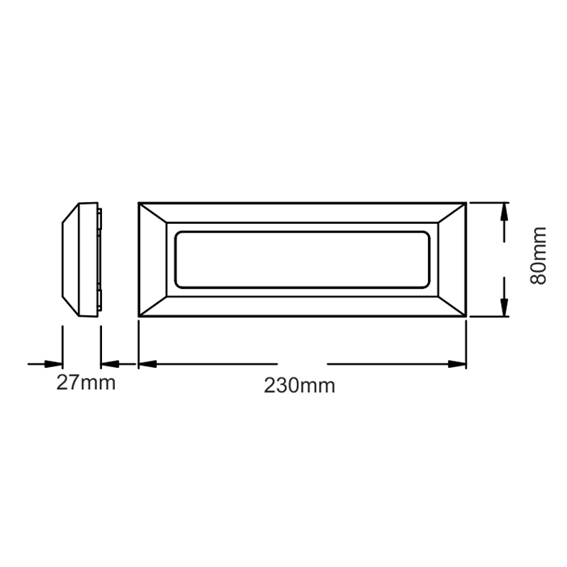 Απλίκα Led Εξωτερικού Χώρου Aca Slim31N Grey Φωτιστικά - Κήπου Spitishop