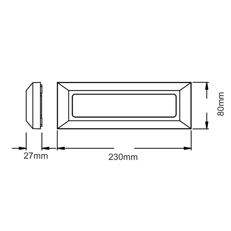 Απλίκα Led Εξωτερικού Χώρου Aca Slim31Ndg D Grey Φωτιστικά - Κήπου Spitishop