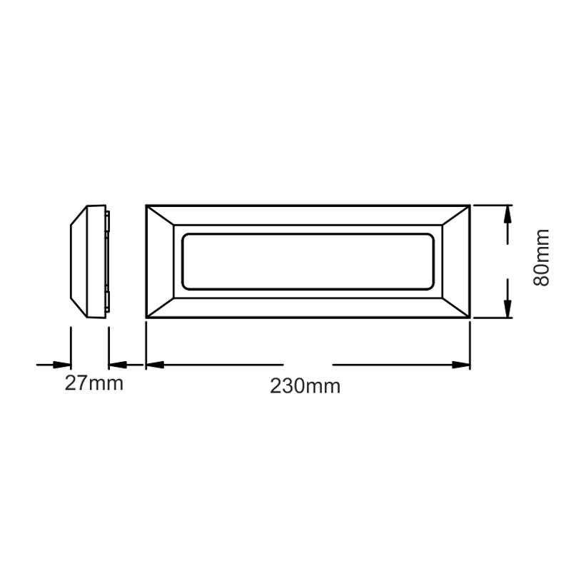Απλίκα Led Εξωτερικού Χώρου Aca Slim32Ndg D Grey Φωτιστικά - Κήπου Spitishop