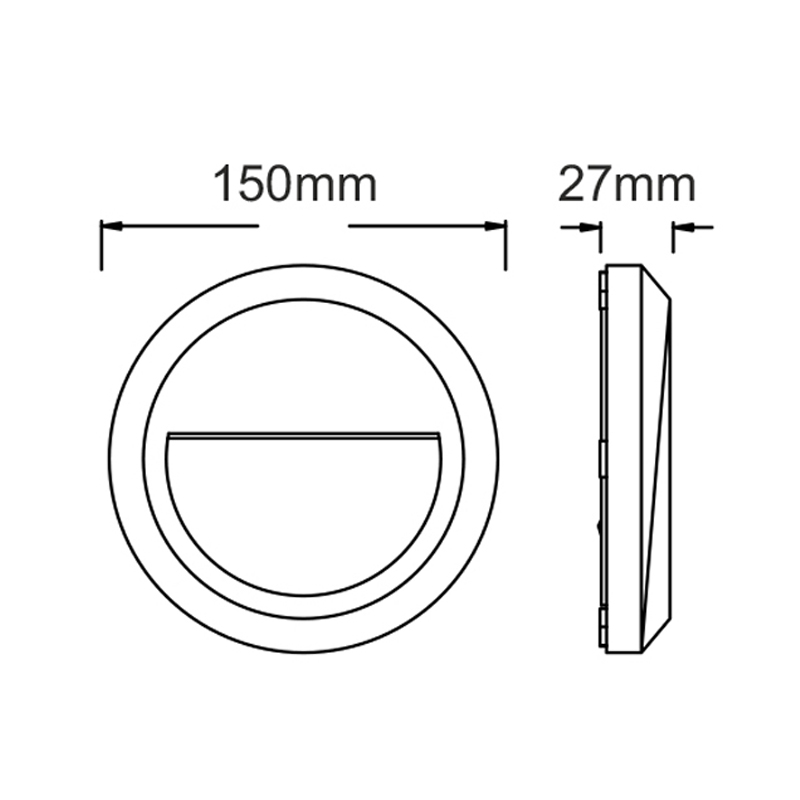 Απλίκα Led Εξωτερικού Χώρου Aca Slim02Nr Rust Φωτιστικά - Κήπου Spitishop