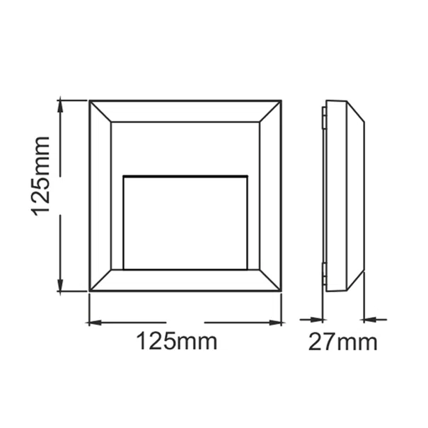 Απλίκα LED Εξωτερικού Χώρου Aca SLIM52NR Rust