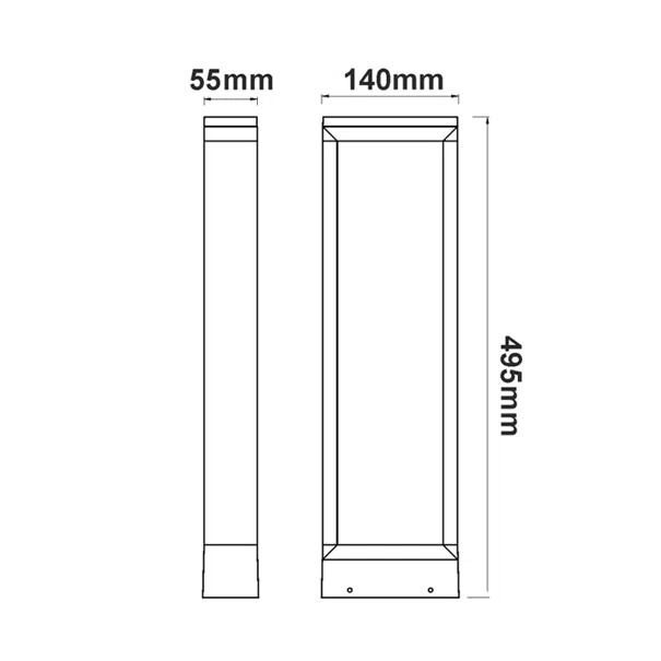 Φωτιστικό Δαπέδου Εξωτερικού Χώρου LED Aca Ripi LG1312G-495