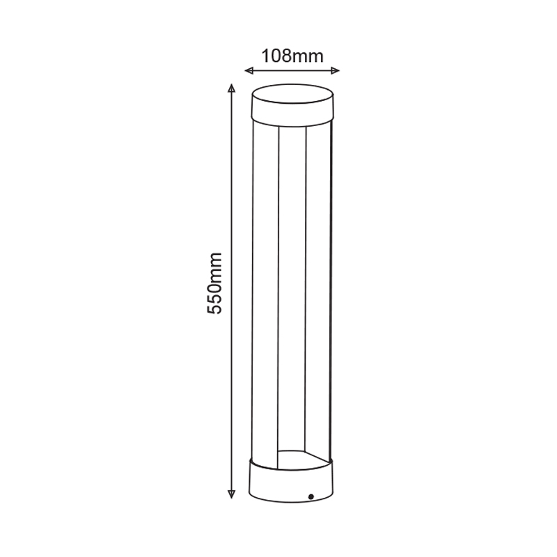Φωτιστικό Κολώνα Εξωτερικού Χώρου Led Aca Laval Lg3271G-550 Φωτιστικά - Κήπου Spitishop