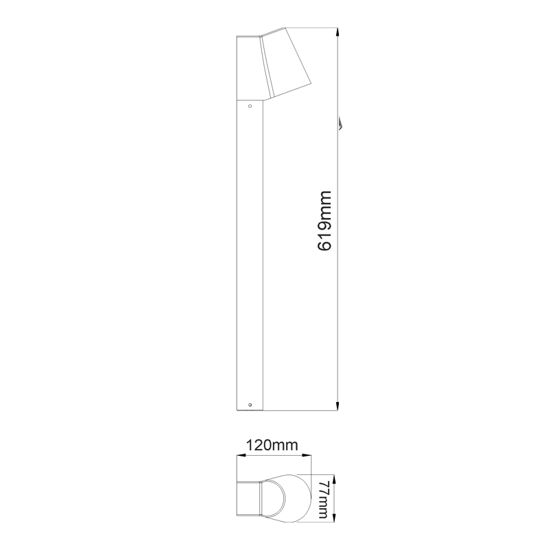 Φωτιστικό Κολώνα Εξωτερικού Χώρου Led Aca Simore Lg0510G-620 Φωτιστικά - Κήπου Spitishop