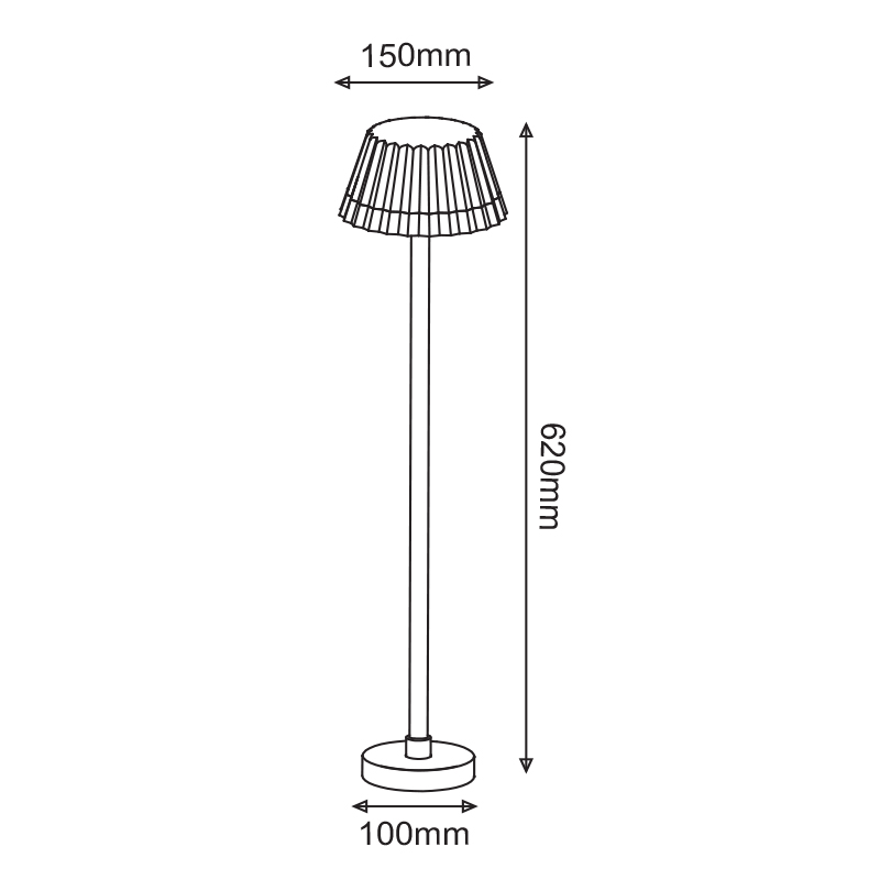 Φωτιστικό Δαπέδου Εξωτερικού Χώρου Led Aca Viana Lg2122G-600 Φωτιστικά - Κήπου Spitishop