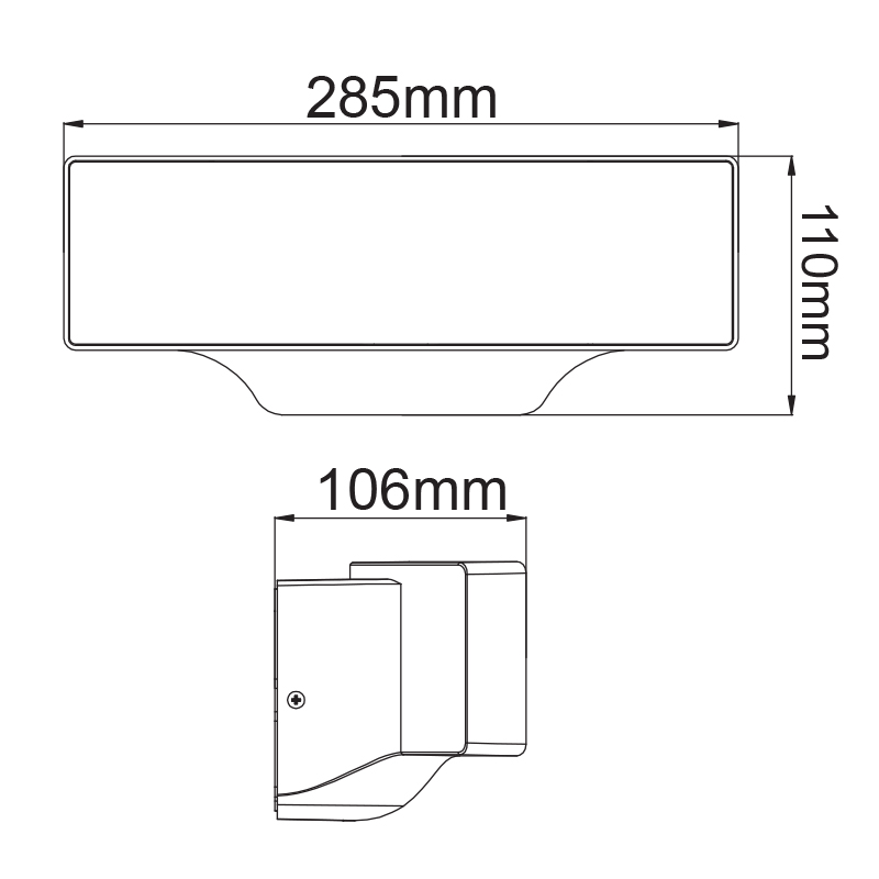 Απλίκα Led Εξωτερικού Χώρου Aca Aras Lg7105G Φωτιστικά - Κήπου Spitishop