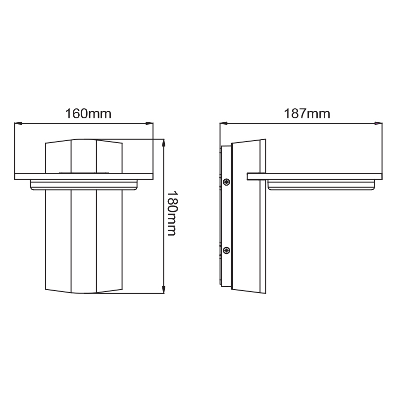 Απλίκα Led Εξωτερικού Χώρου Aca Valle Lg8205G Φωτιστικά - Κήπου Spitishop