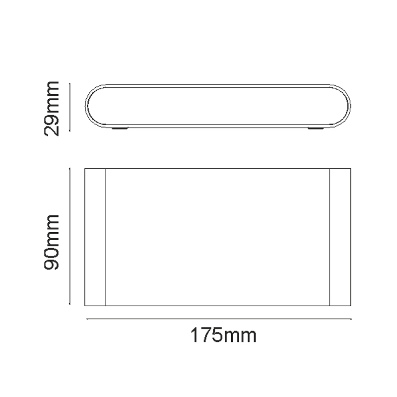 Απλίκα Led Εξωτερικού Χώρου Aca Maida-L Lg2632G Φωτιστικά - Κήπου Up Down Spitishop